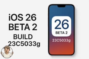 ios 26 beta 2 build 23C5033g apple update illustration