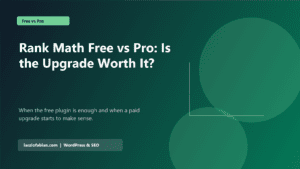 Rank Math Free vs Pro: Is the Upgrade Worth It? featured image