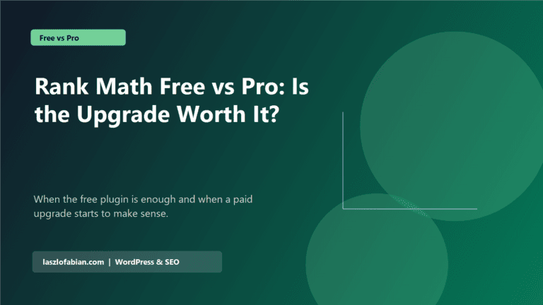 Rank Math Free vs Pro: Is the Upgrade Worth It? featured image