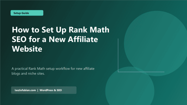 How to Set Up Rank Math SEO for a New Affiliate Website featured image