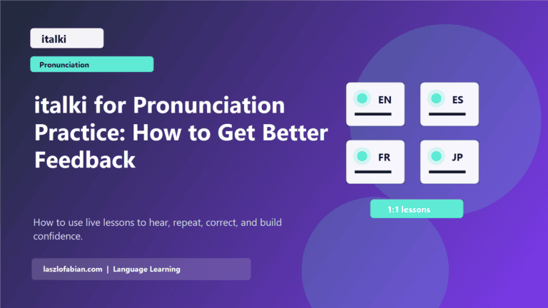 italki for Pronunciation Practice: How to Get Better Feedback featured image