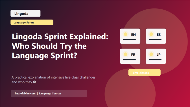 Lingoda Sprint Explained: Who Should Try the Language Sprint? featured image