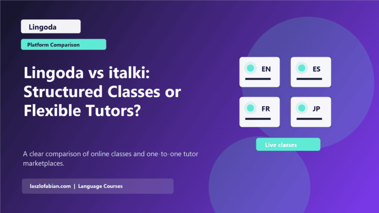 Lingoda vs italki live classes and private tutors comparison