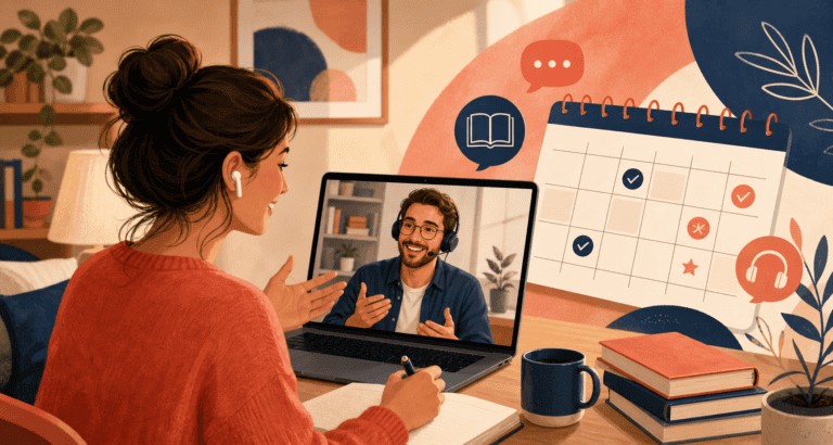 A 30-Day italki Conversation Practice Plan for Busy Learners visual guide