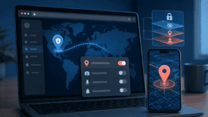 website knows real location with NordVPN