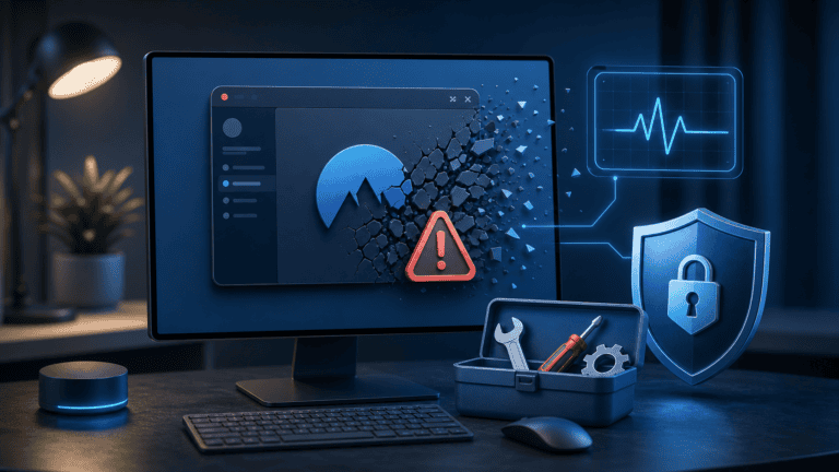 NordVPN app crashes Windows