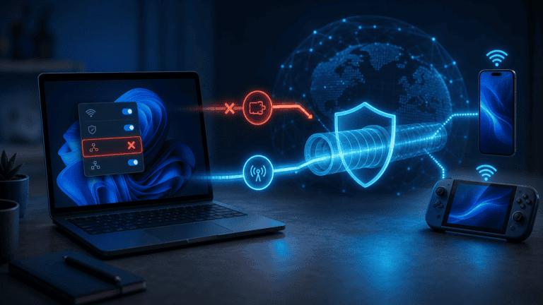 Windows hotspot not sharing NordVPN