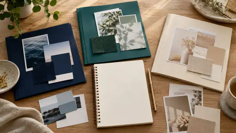 Separate brand folders and content cards arranged for account management.